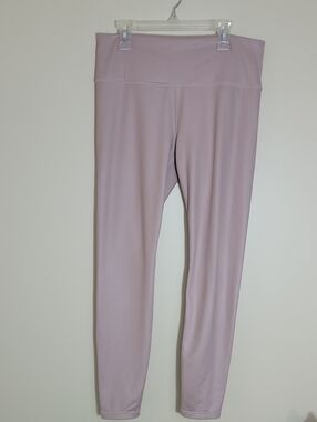 Athleta leggings sz Medium Elation Shimmer Powervita  Blush Pink 353814